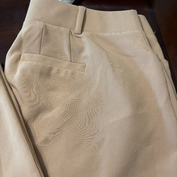 Torrid Beige Structured Wide Leg Pant New Trouser Pockets Size 16 - Picture 4 of 9
